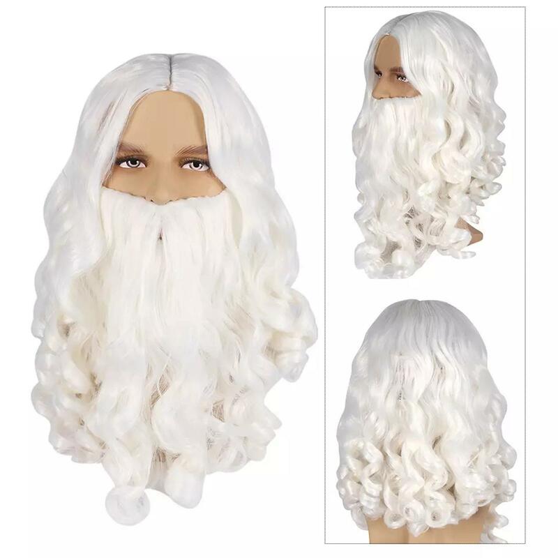 Santa Hair and Beard Set for Christmas for Festivals Themed Party Carnivals