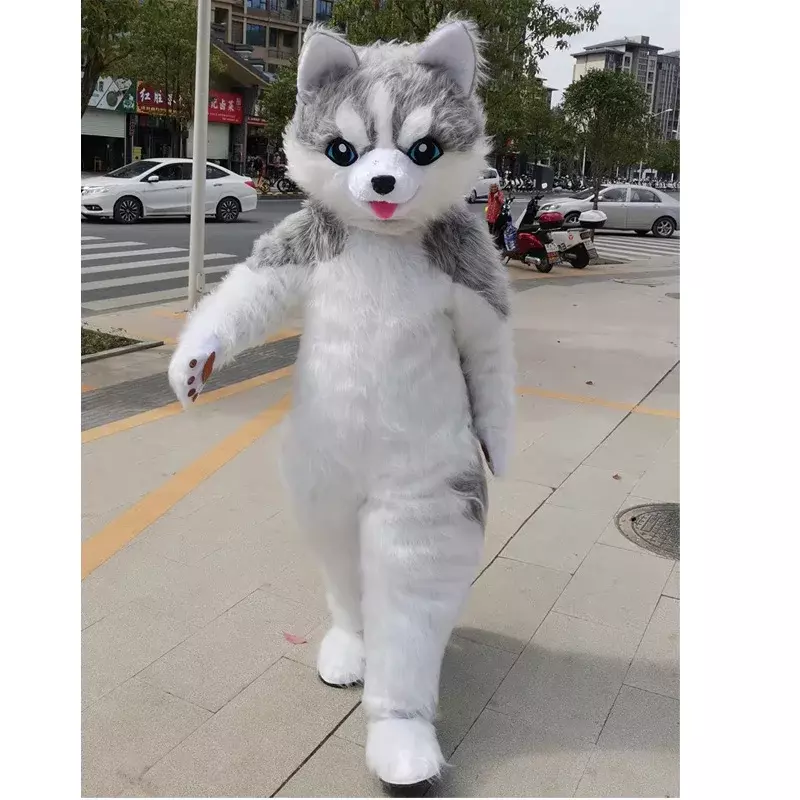 Husky dog mascot costume for adult