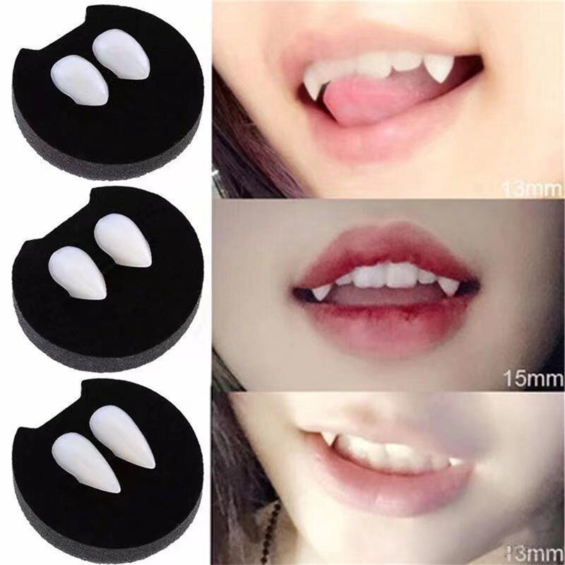 Adult Kids Halloween Party Costume Props Dress Vampire False Teeth Fangs Dentures Cosplay Photo Props DIY Party Decorations