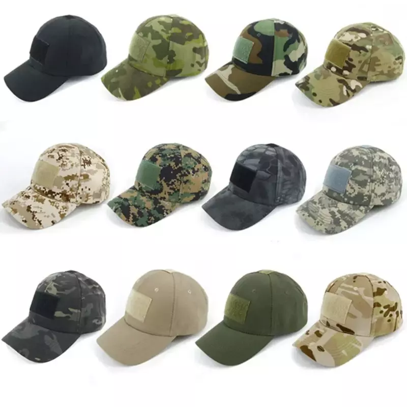 HAN WILD Outdoor Sport Caps Camouflage Hat Baseball Caps Simplicity Tactical Military Army Camo Hunting Cap Hats Unisex