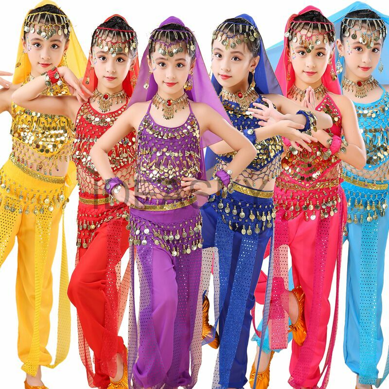 abdominal dances abdominal dances abdominal dances abdominal dress set western professional children Indian sari for adult women