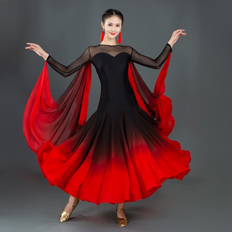 2024 Competition Modern Dance Dress Women Standard Ballroom Stage Costume formal Clothing Practice Wear Evening  Long Prom waltz