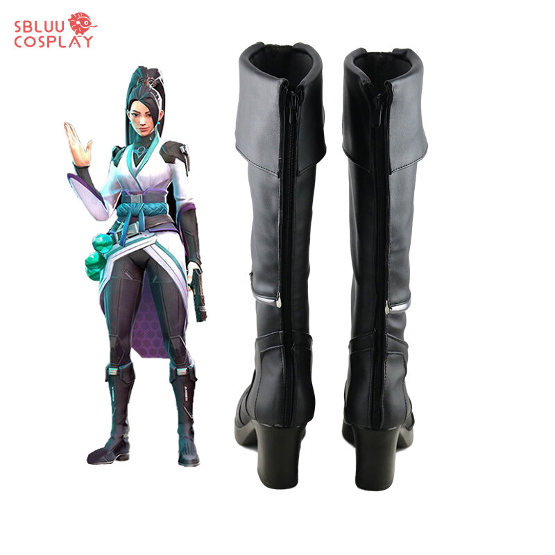 SBluuCosplay Game Valorant Sage Cosplay Shoes Custom Made Boots