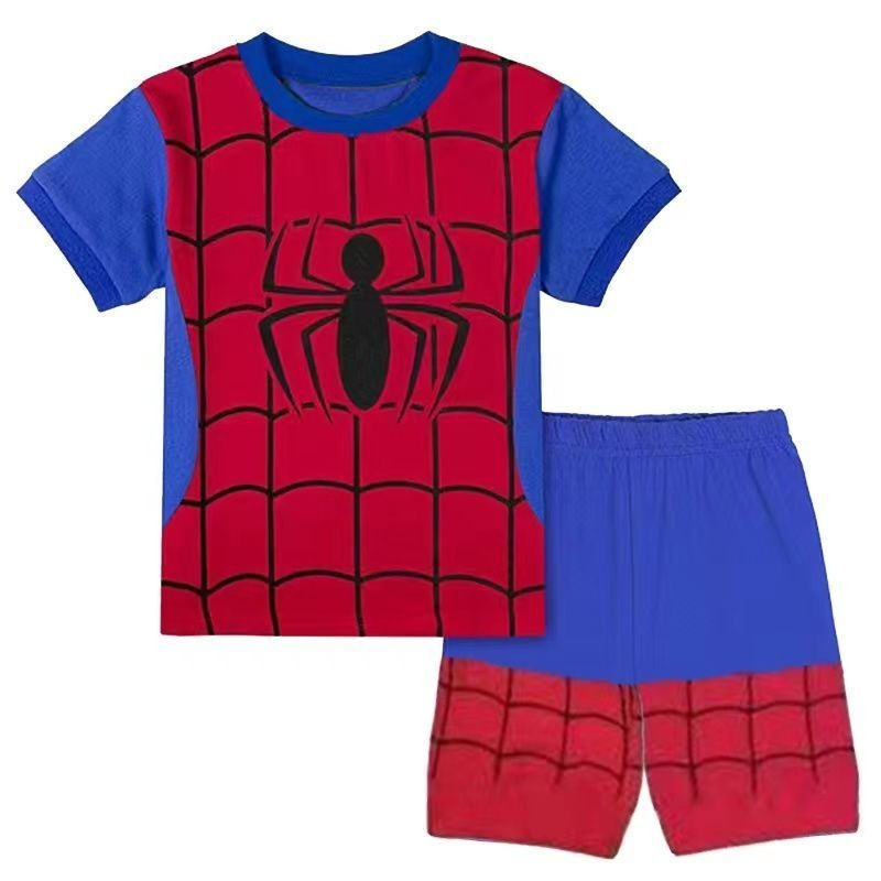 Baby Jungen Superhero Kleidung Set Kinder T-Shirt + Kurze Hosen Outfits Kleinkind Eisen Spiderman Cosplay Kostüme Kinder Kleidung