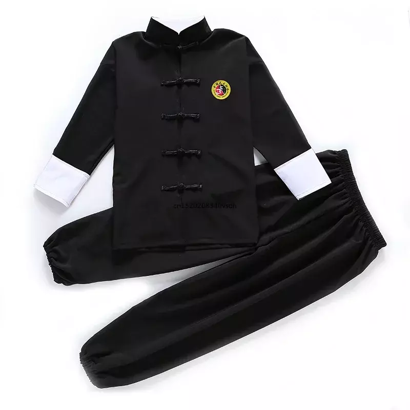 Children Kung Fu Uniform Traditional Chinese Clothing For Boys Girls Wushu Costume Top Pants Suit Set Tai Chi Folk stage Outfit