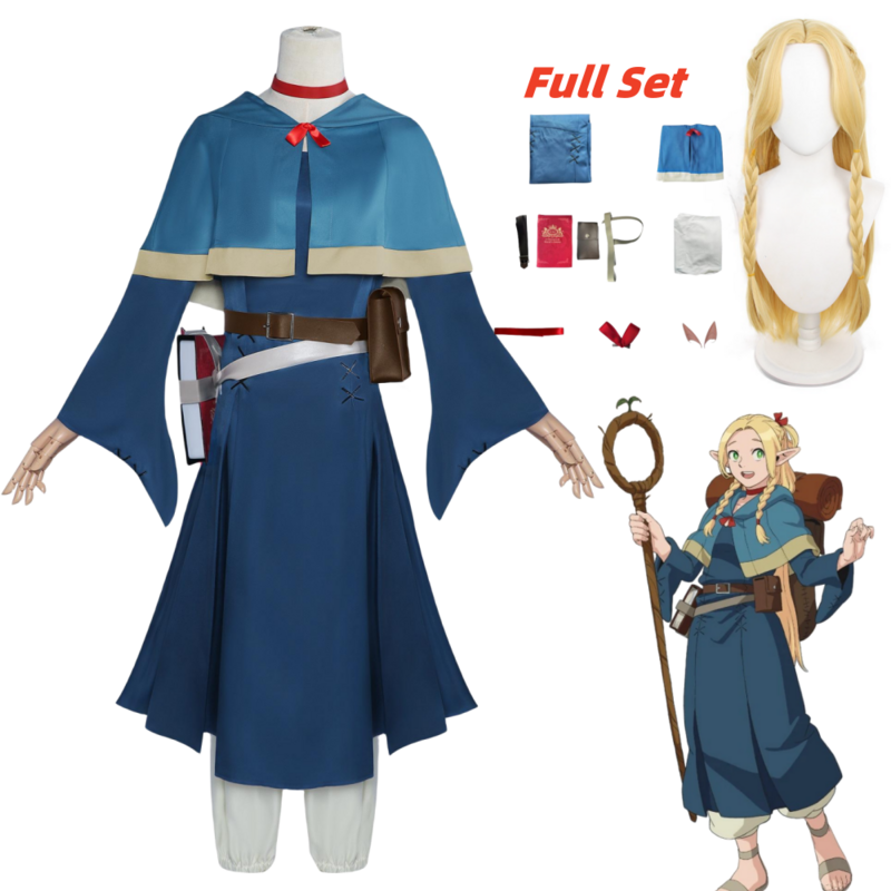 Marcille Donato Cosplay Anime Delicious in Dungeon Costume Wig Set